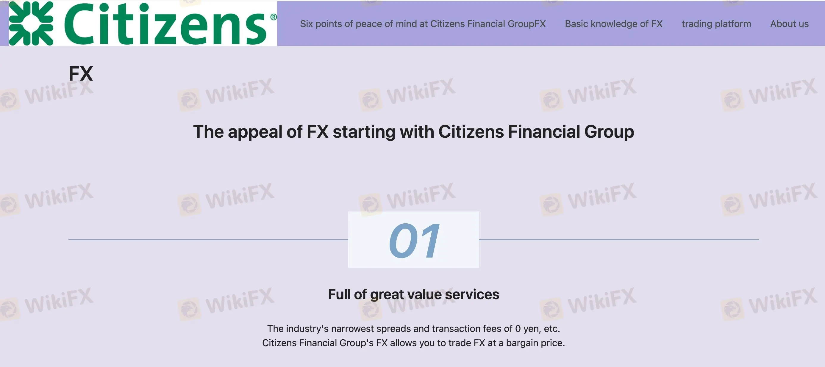 Citizens Financial GroupFXの概要
