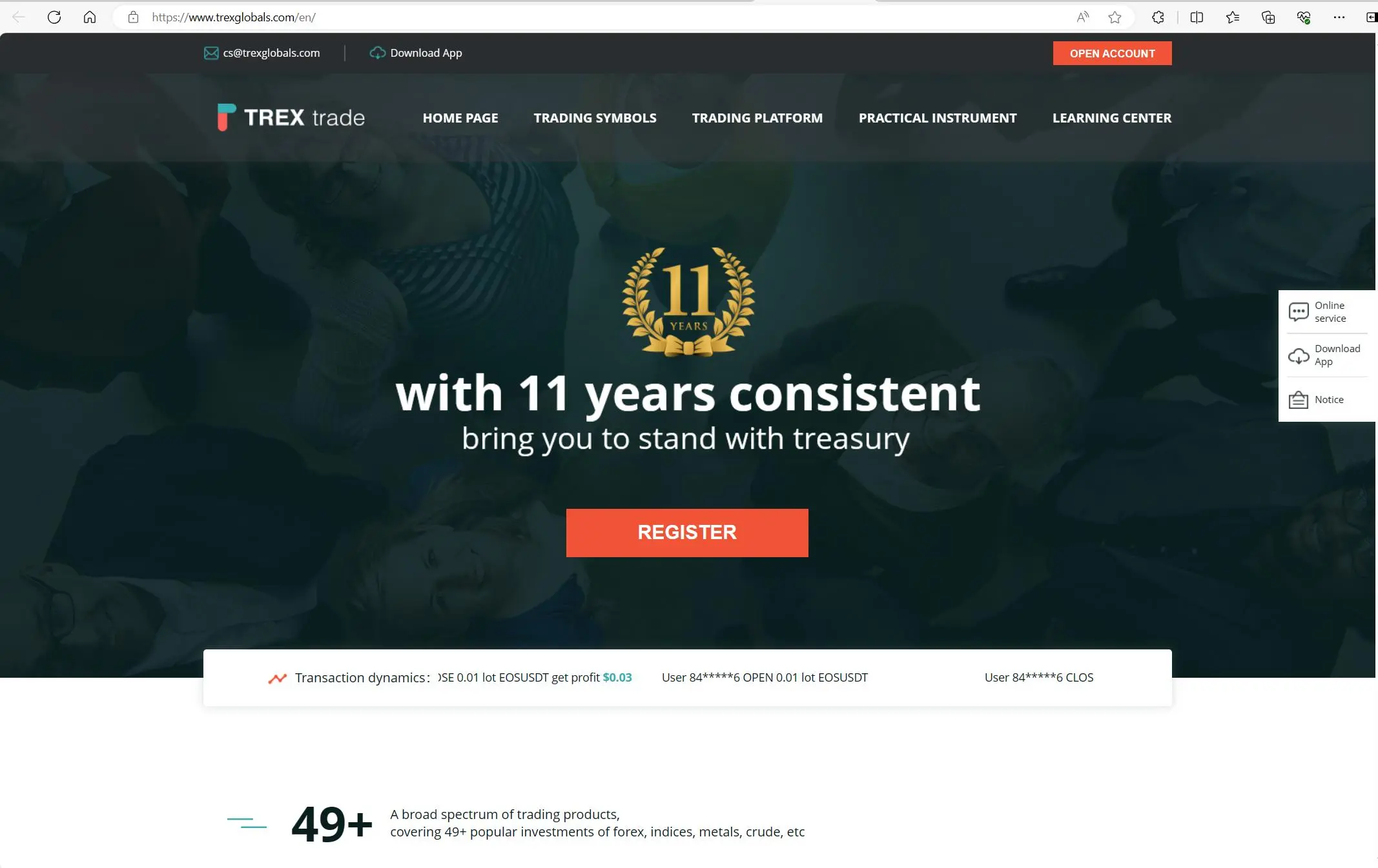 TREX GLOBAL's homepage TREX GLOBAL's homepage