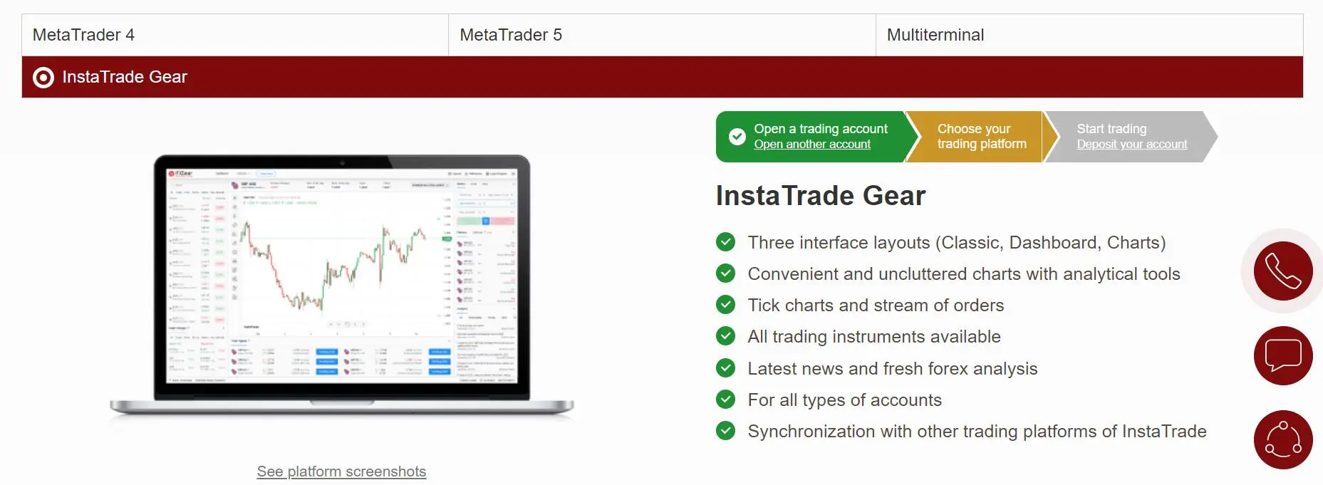 InstaTrade Gear