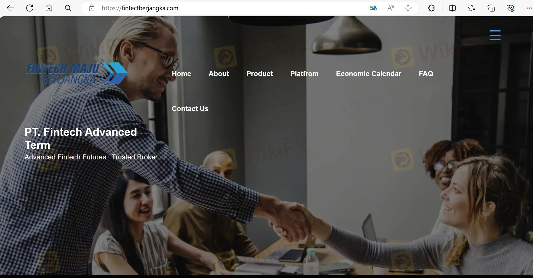 Fintech Maju Berjangka homepage Fintech Maju Berjangka homepage