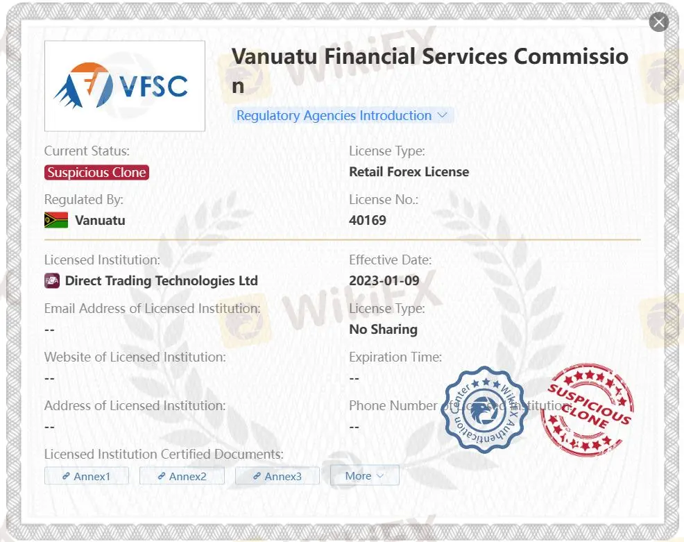 giấy phép VFSC giả mạo giấy phép VFSC giả mạo