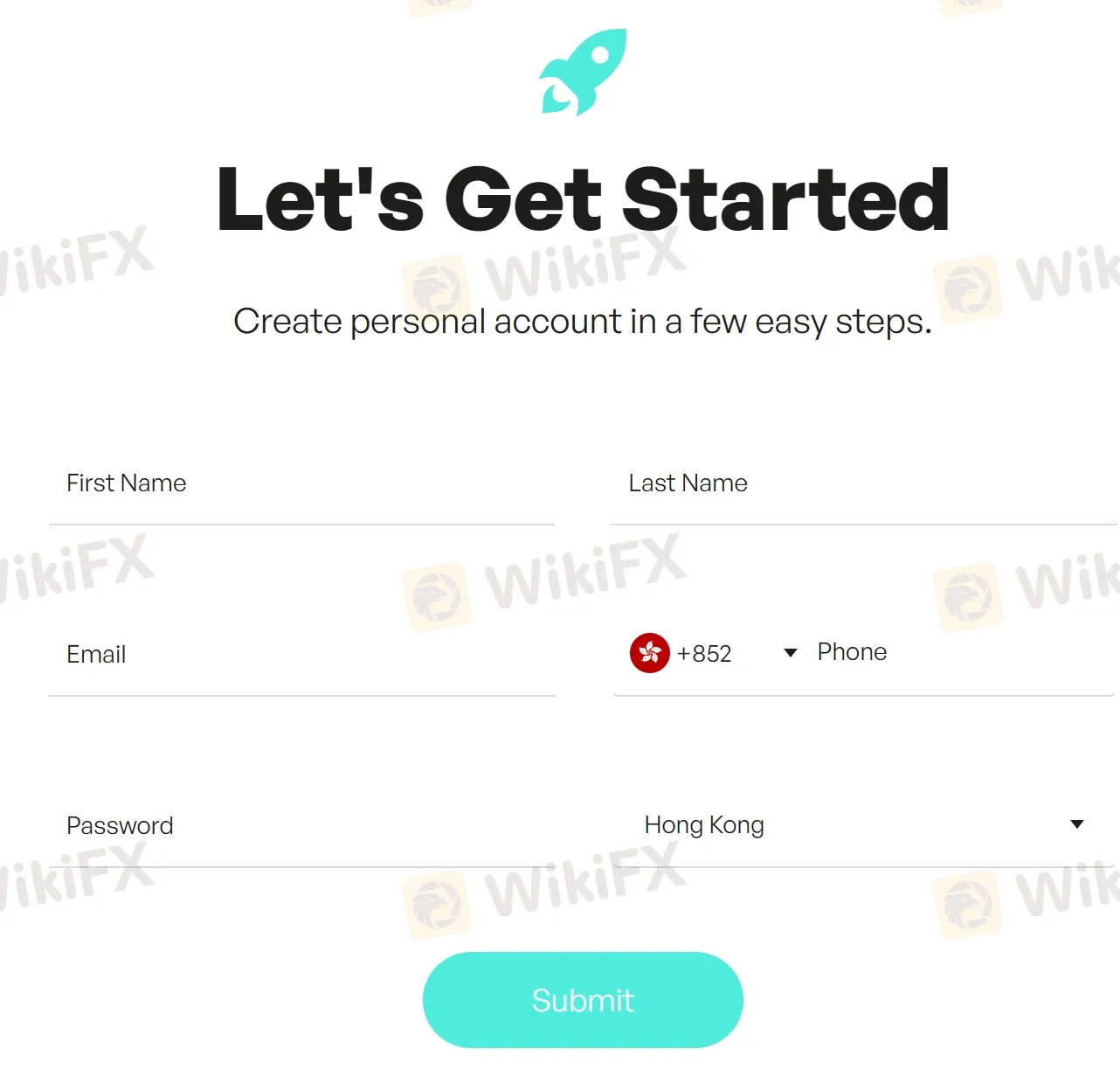 Fill in Your Personal Information