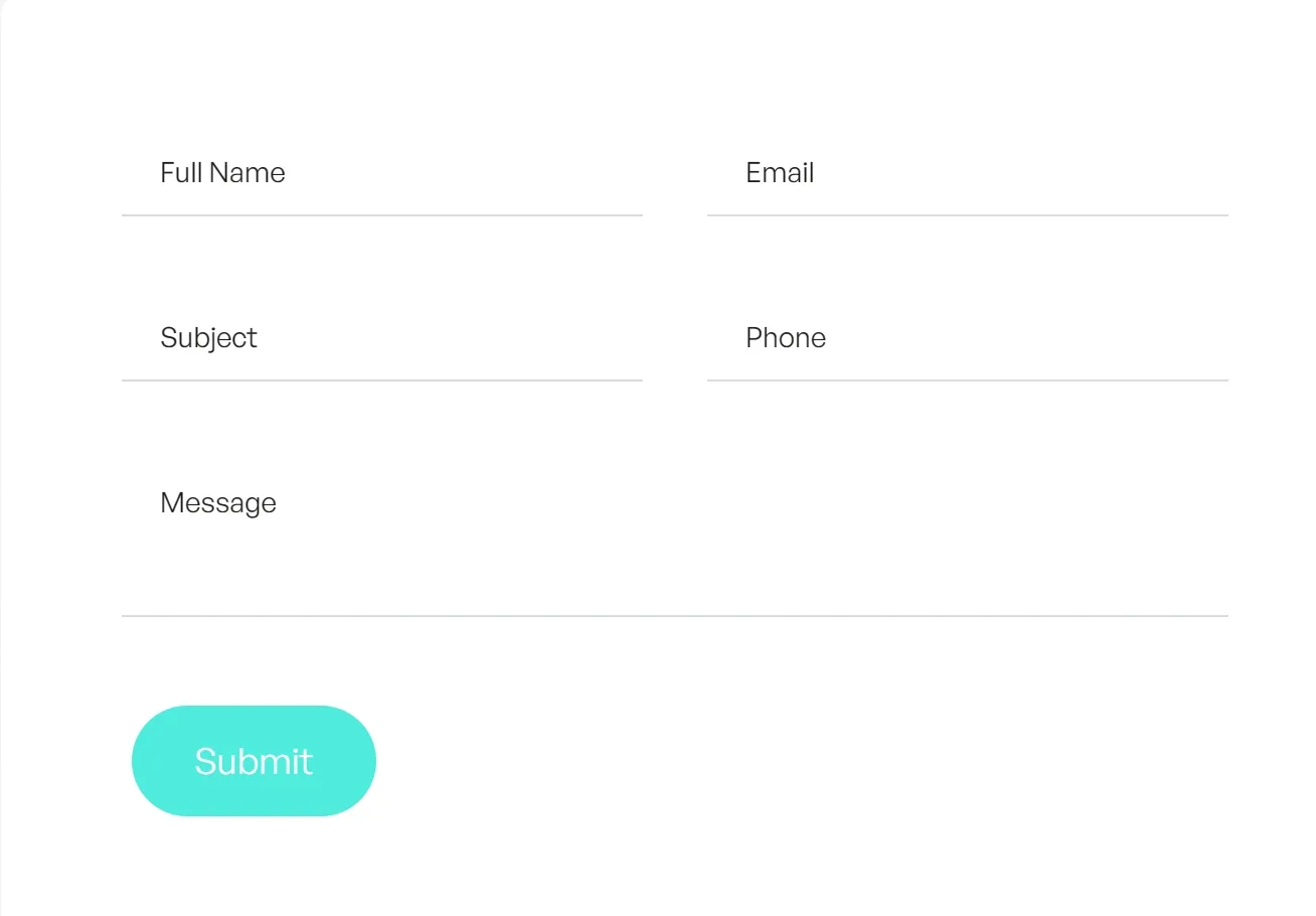 Contact Form Contact Form