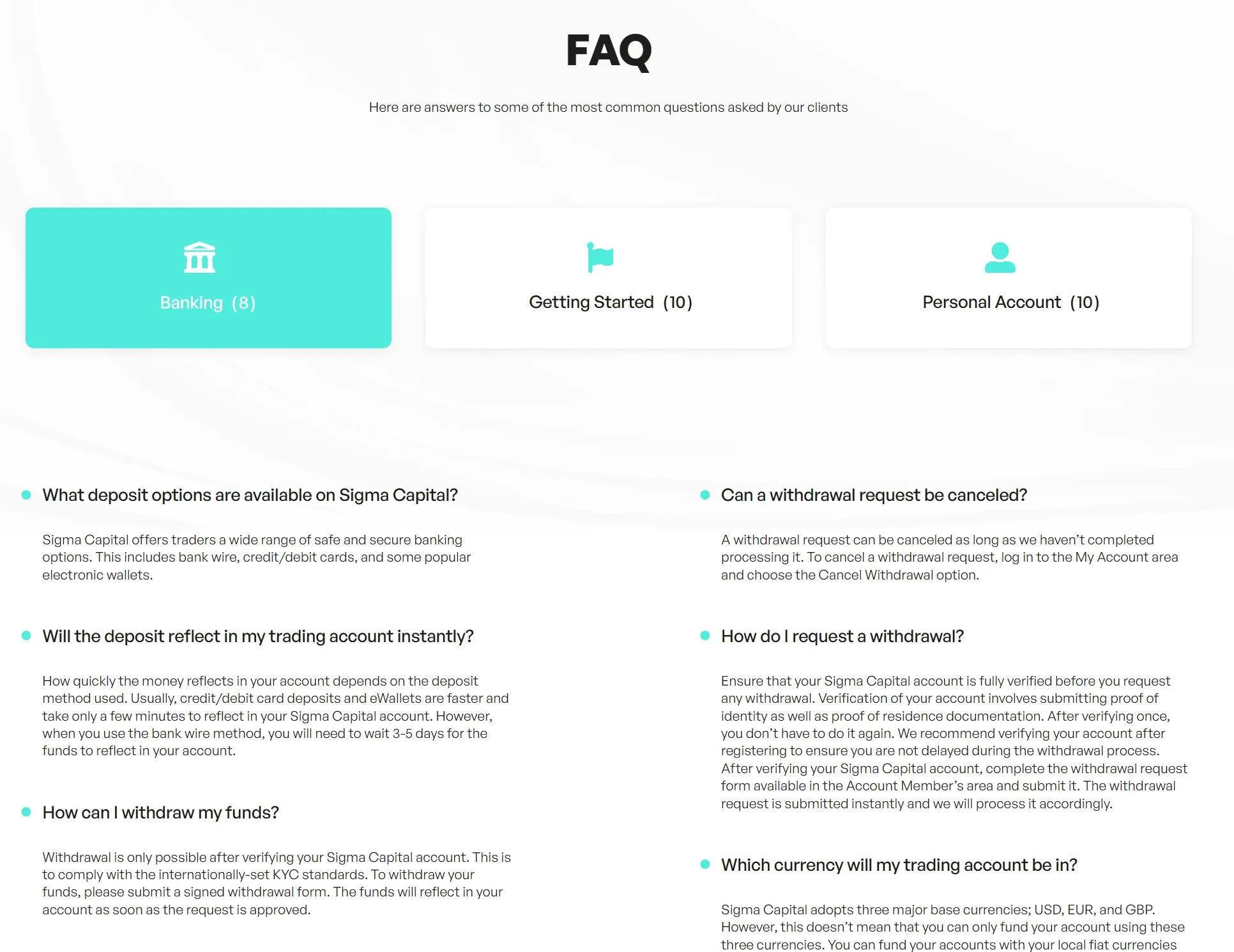 FAQ Page FAQ Page