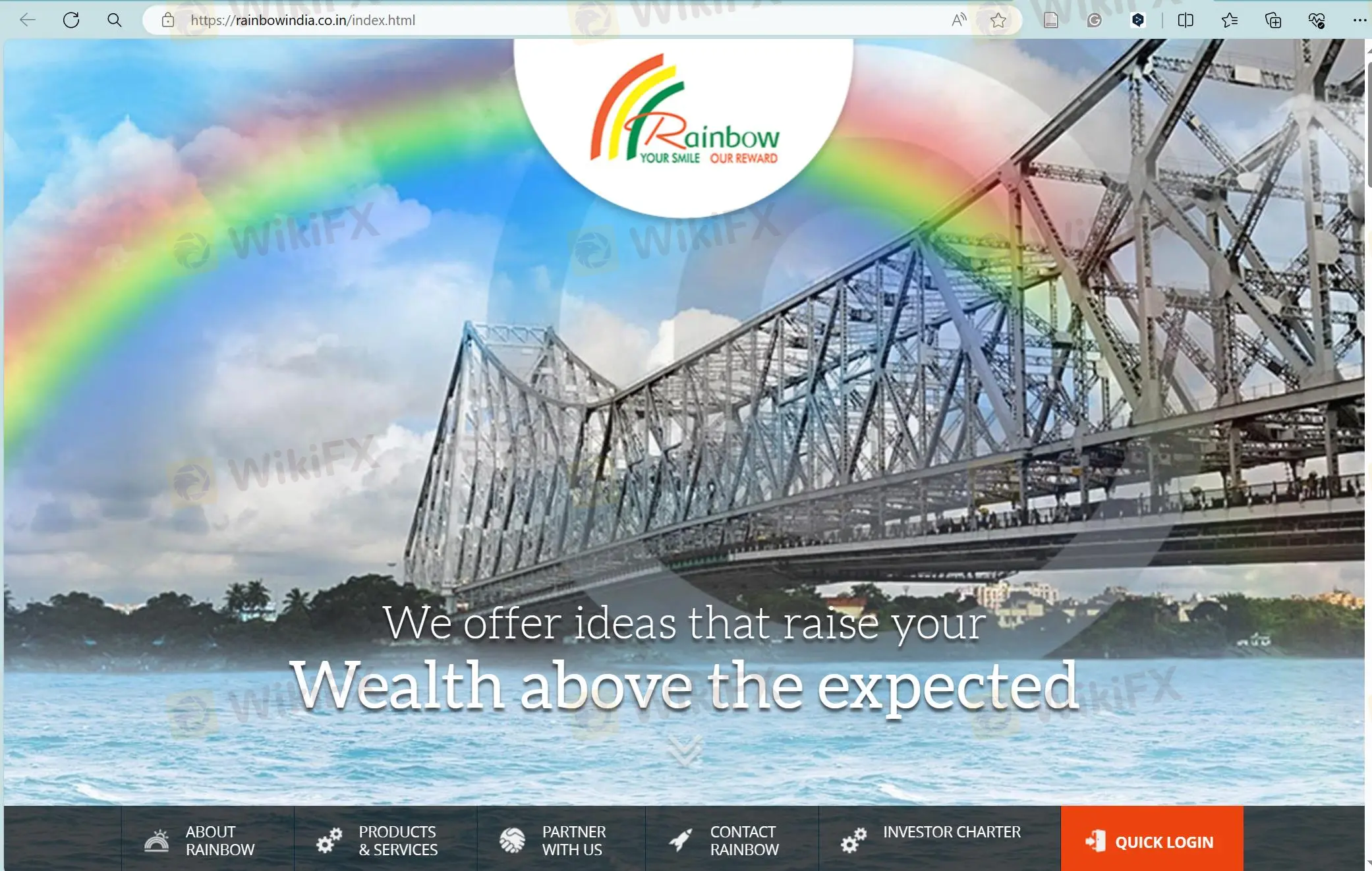 Rainbows homepage