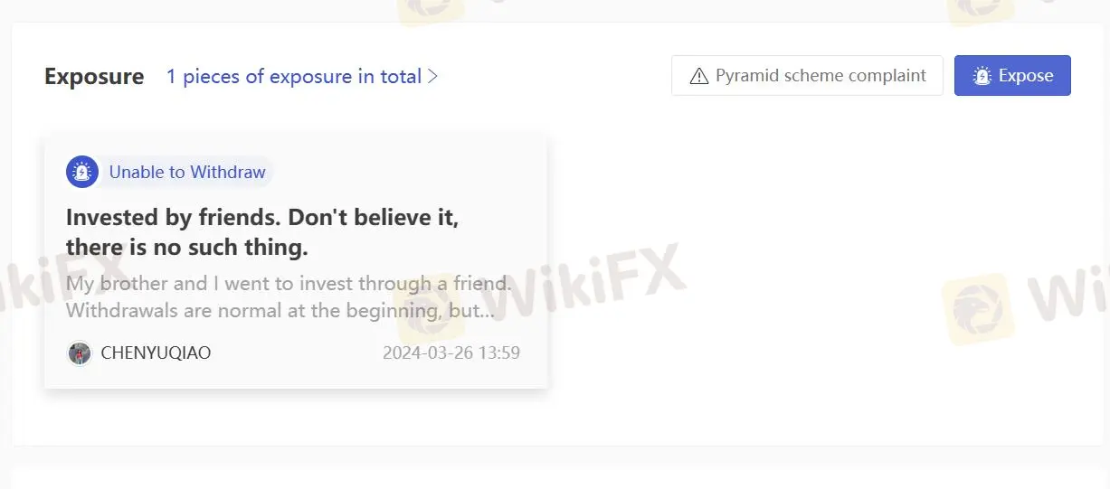 User Exposure on WikiFX