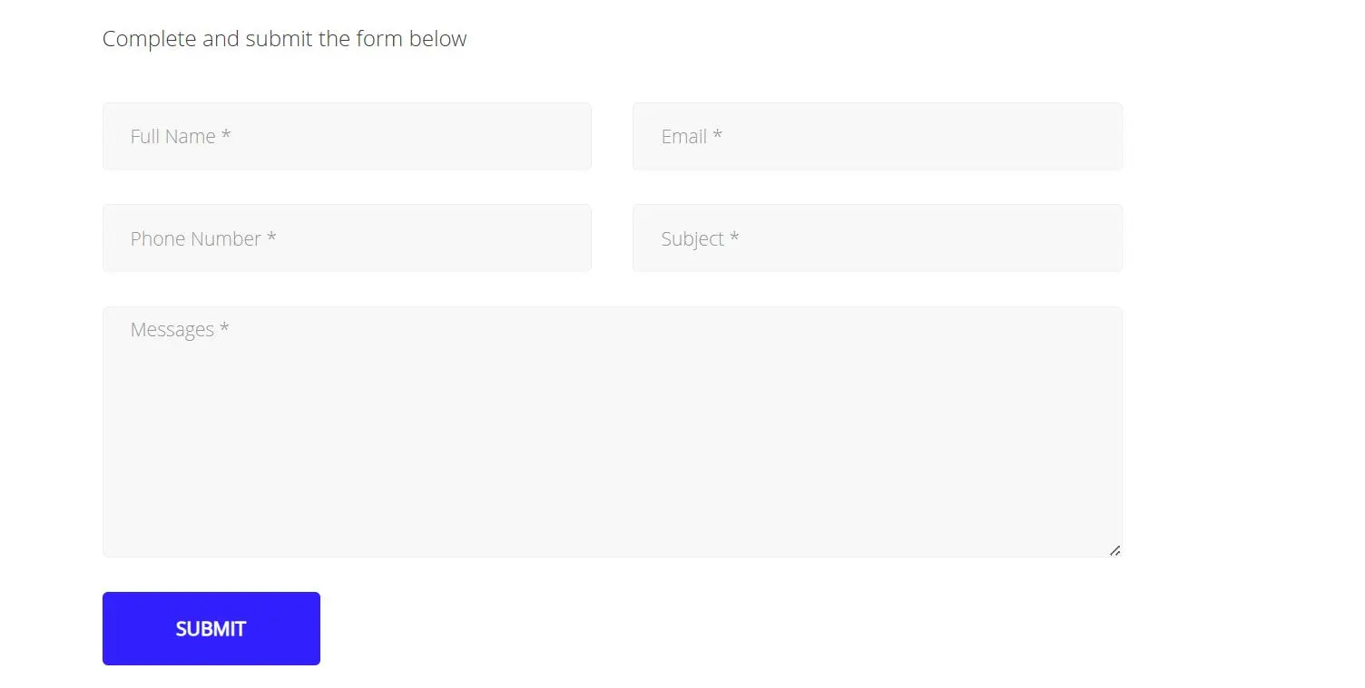 Contact Form Contact Form