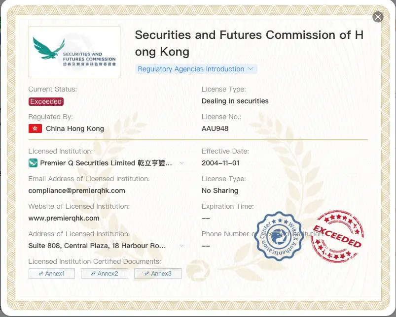 Regulatory Status Regulatory Status