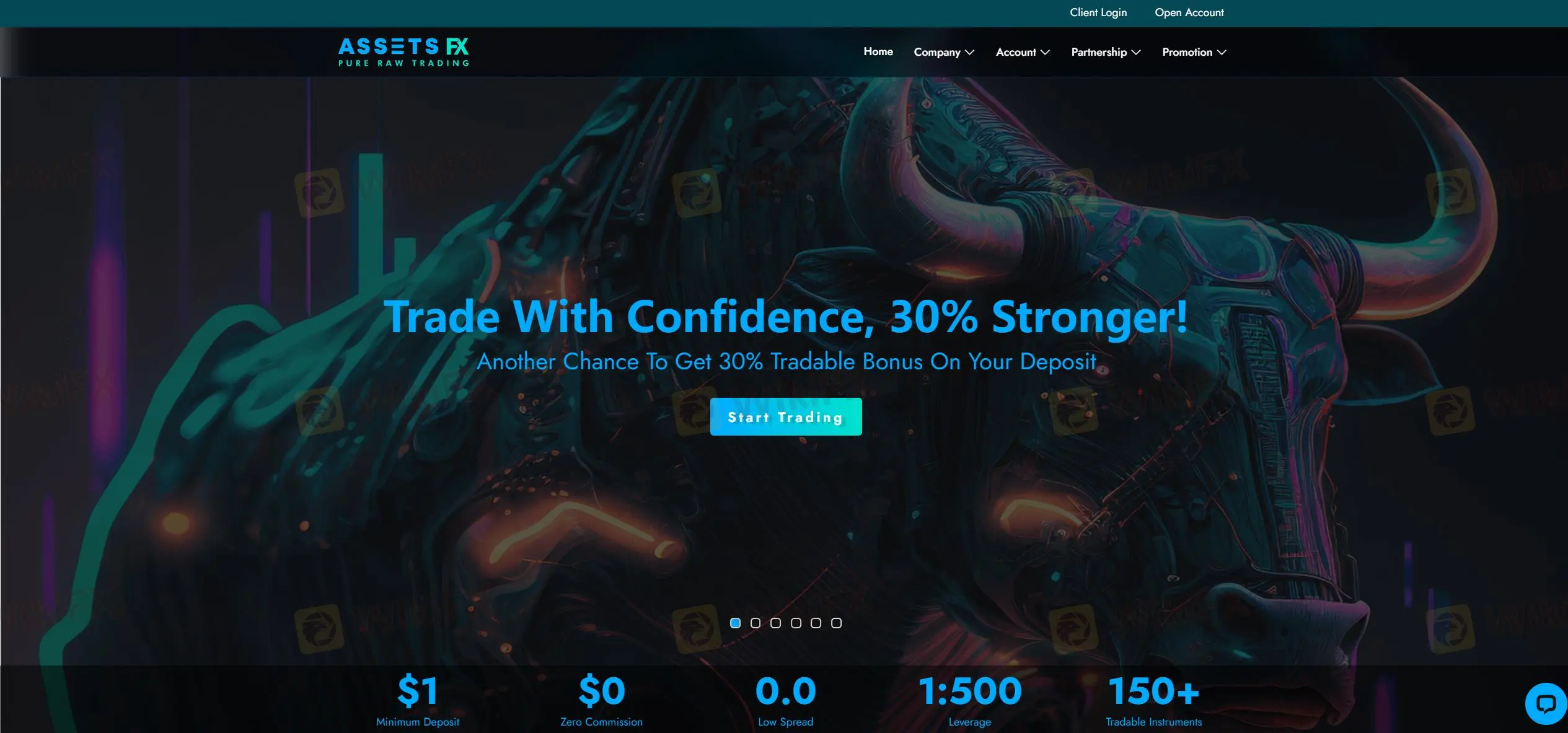 نظرة عامة على AssetsFX