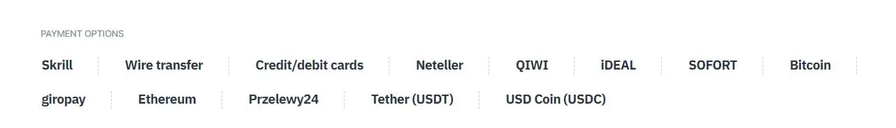 Payment Methods Payment Methods