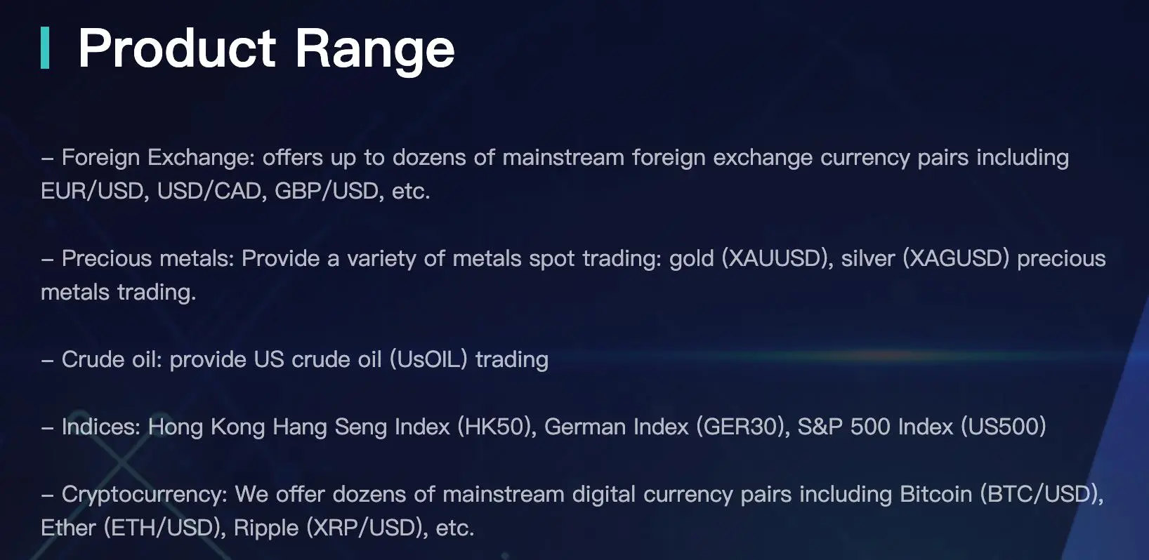 Trading Instruments