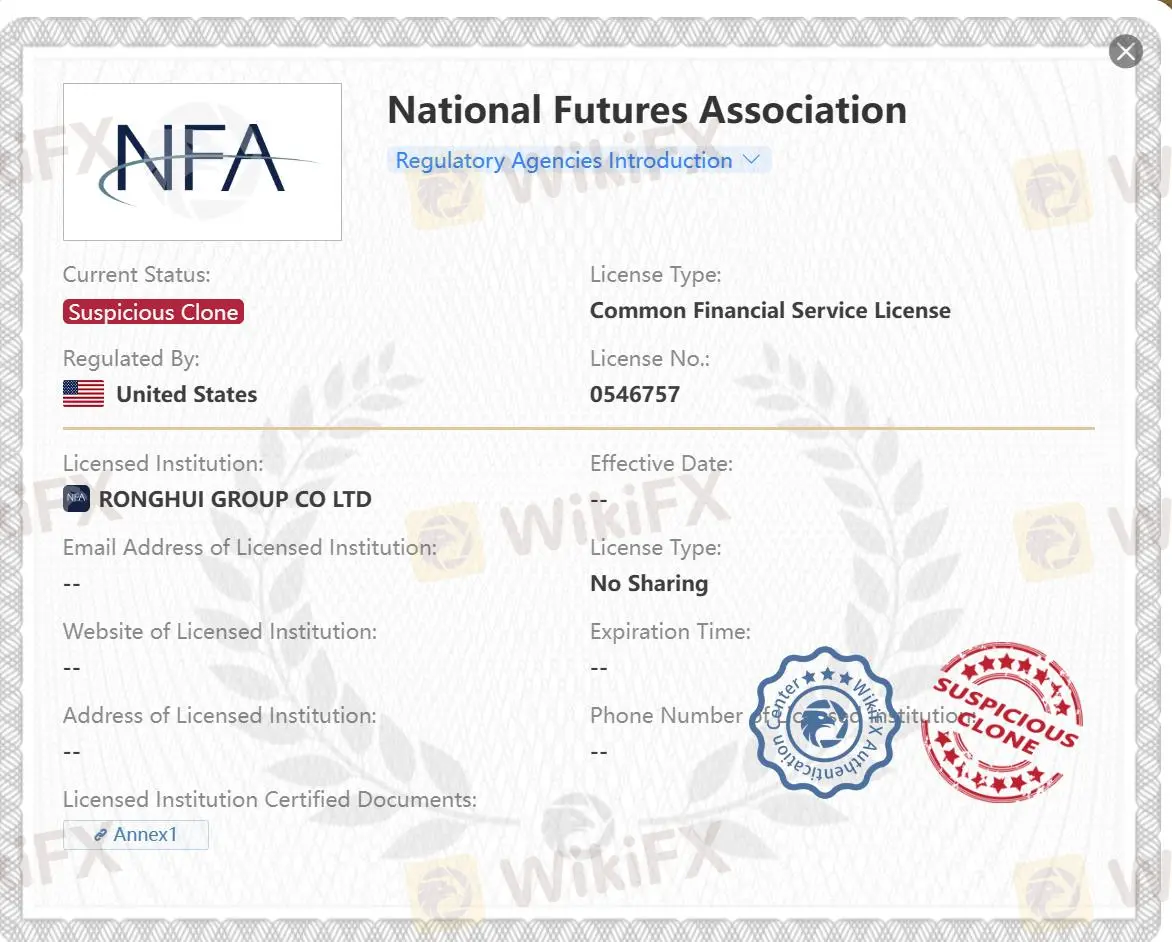 Suspicious clone NFA license