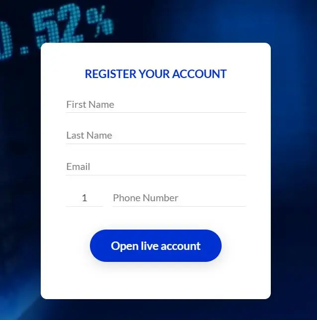 fill in personal details