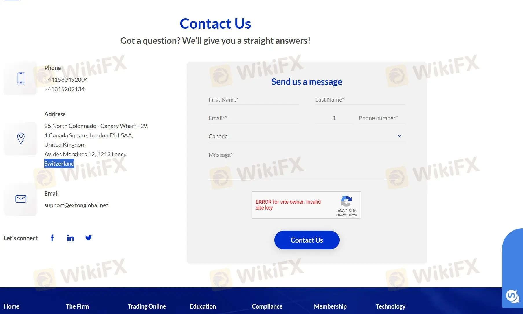 Contact info