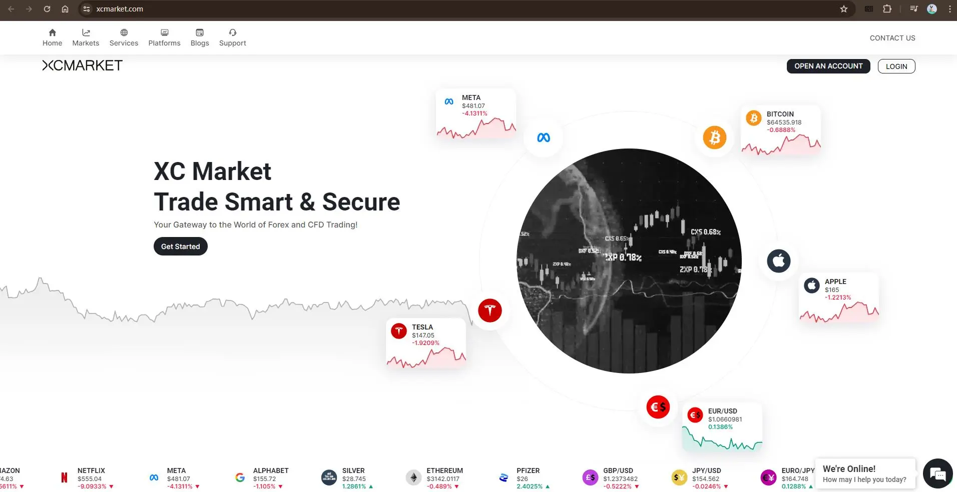 XC Market's homepage XC Market's homepage
