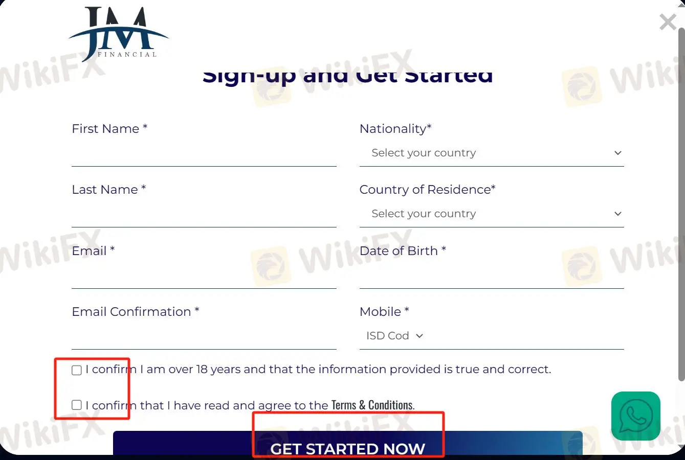 Click on the button GET STARTED NOW” Click on the button GET STARTED NOW“