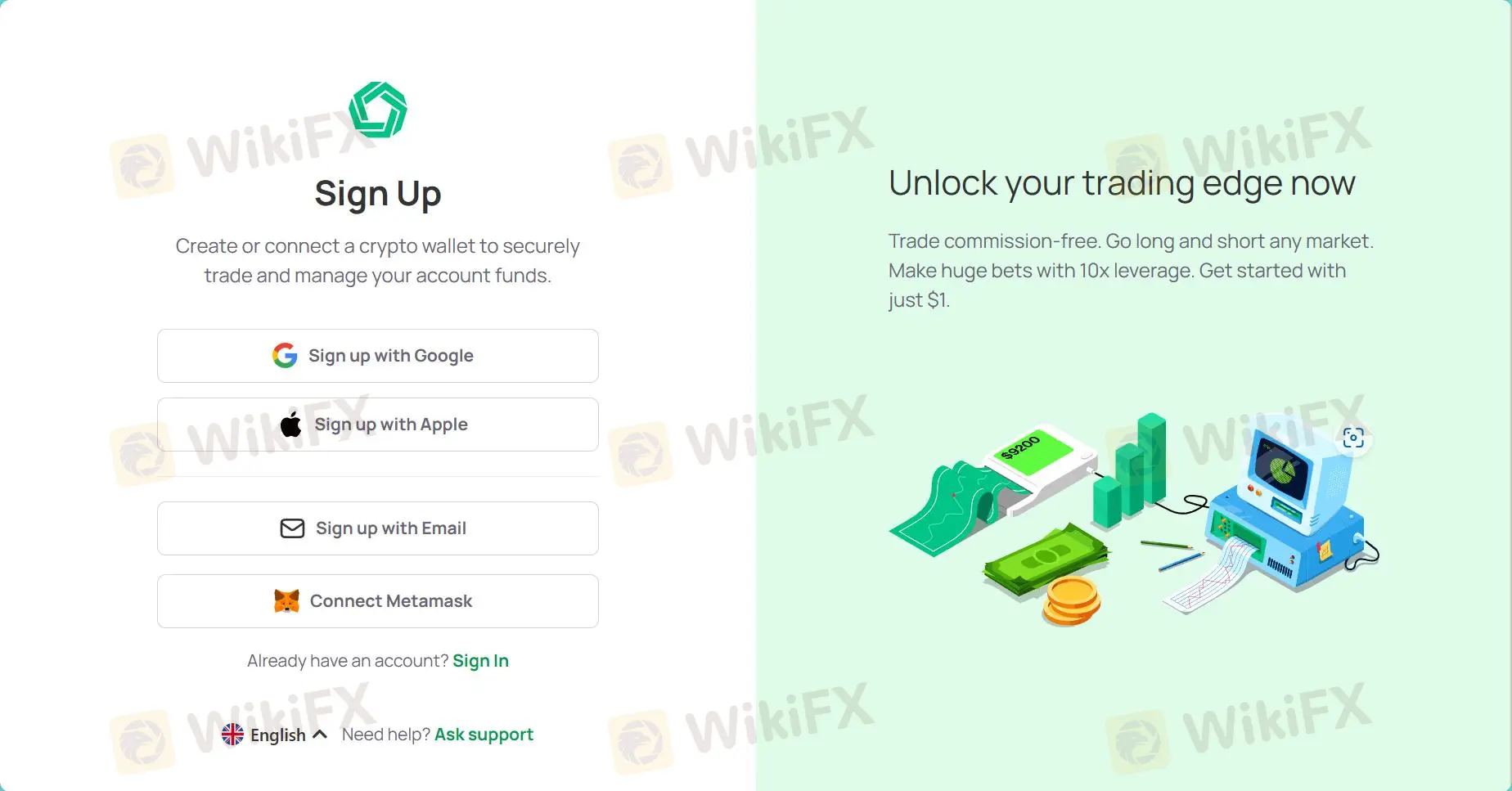 Pumili ng paraan upang lumikha o kumonekta ng crypto wallet Pumili ng paraan upang lumikha o kumonekta ng crypto wallet