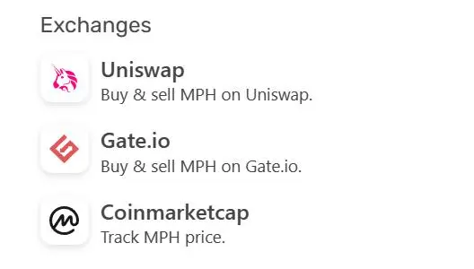 Supported Exchanges Supported Exchanges