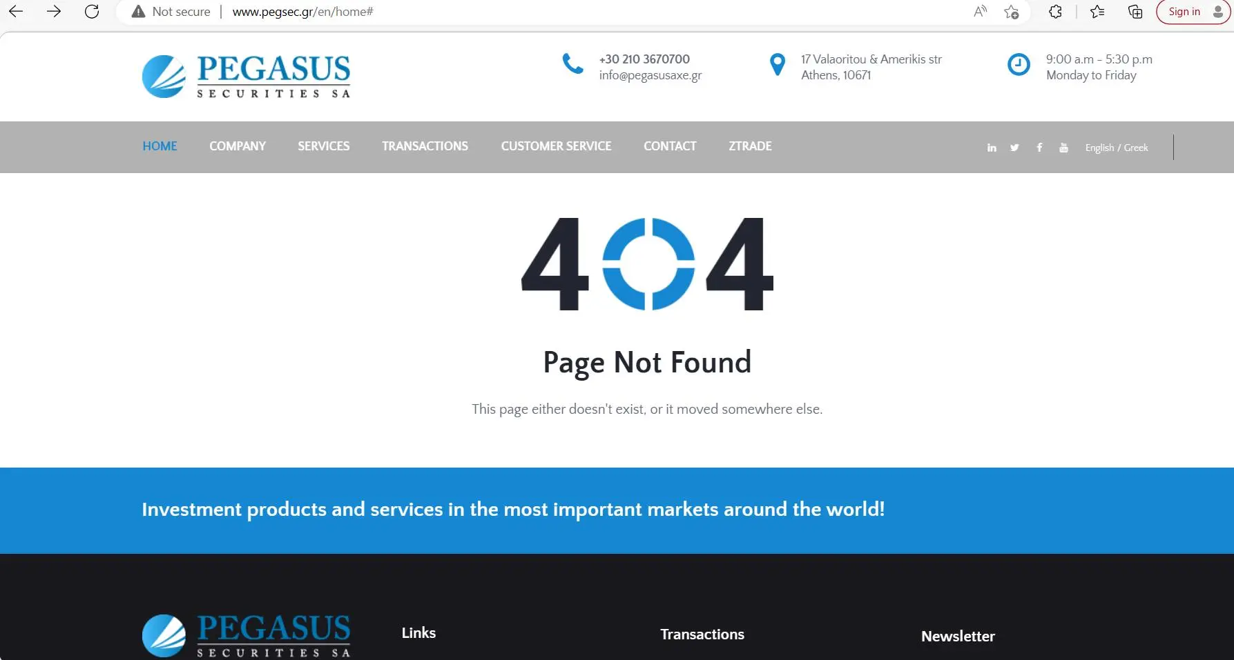 Pegasus' homepage Pegasus' homepage