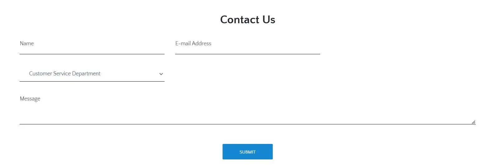 Contact form Contact form