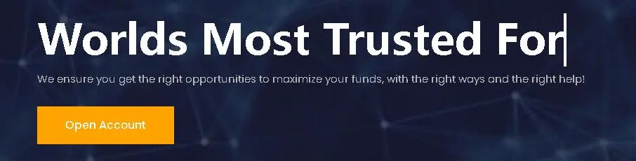 click on the 'Open Account' button