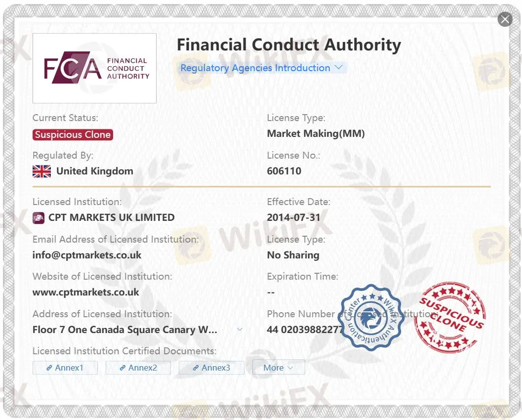 疑わしいクローンFCAライセンス 疑わしいクローンFCAライセンス