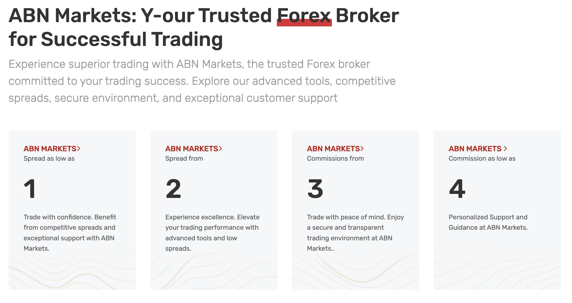 Trading Conditions