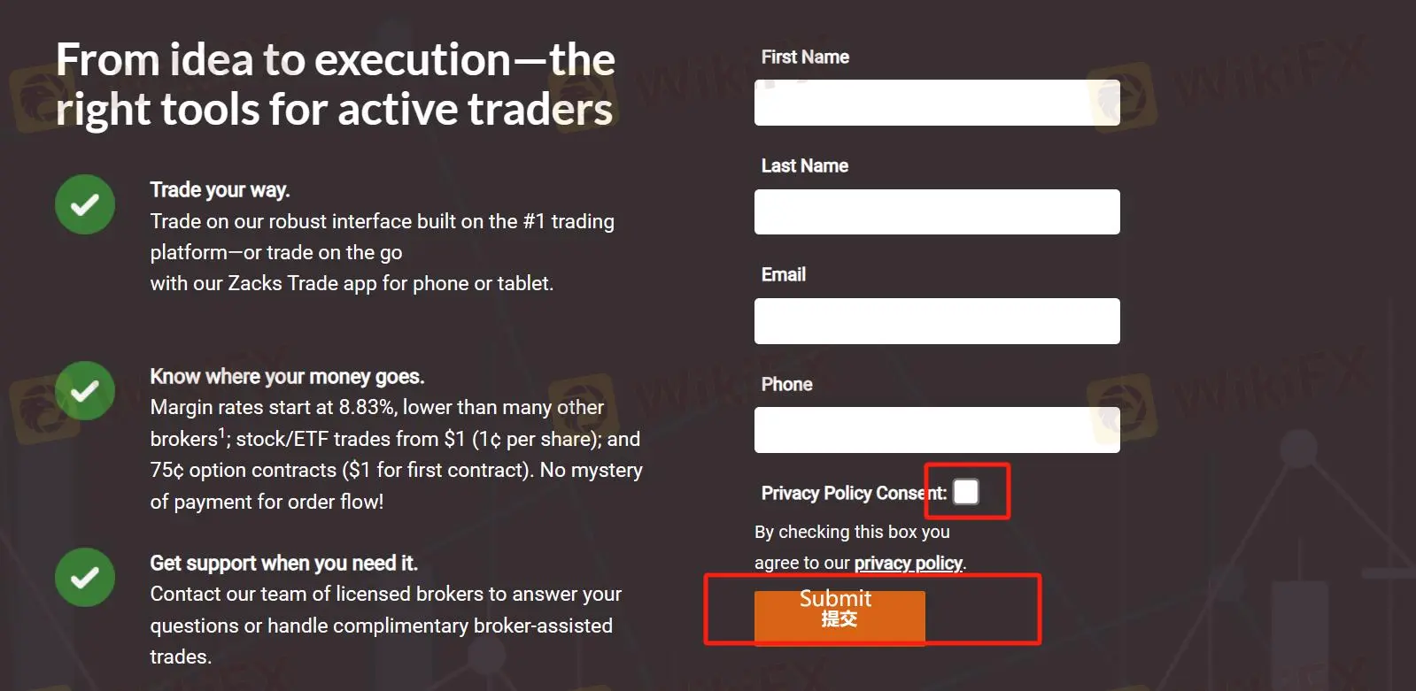 Click on the ''Submit'' button Click on the ''Submit'' button