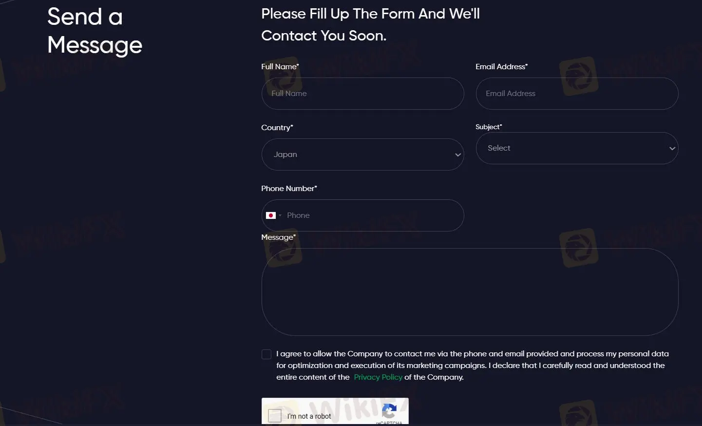 Contact form Contact form
