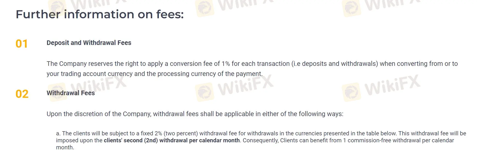 Deposit & Withdrawal