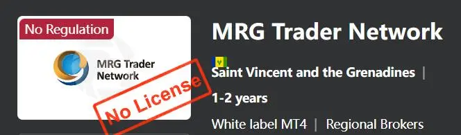 MRG Trader Network是否合法？