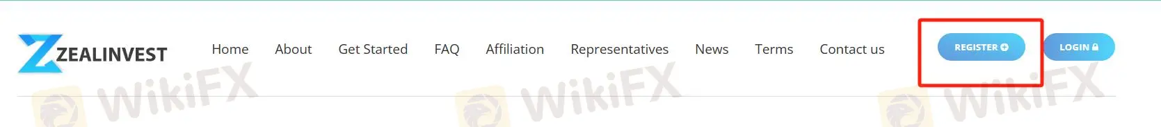 Click the button ''REGISTER''