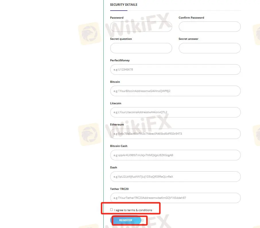Click on the ''REGISTER'' option