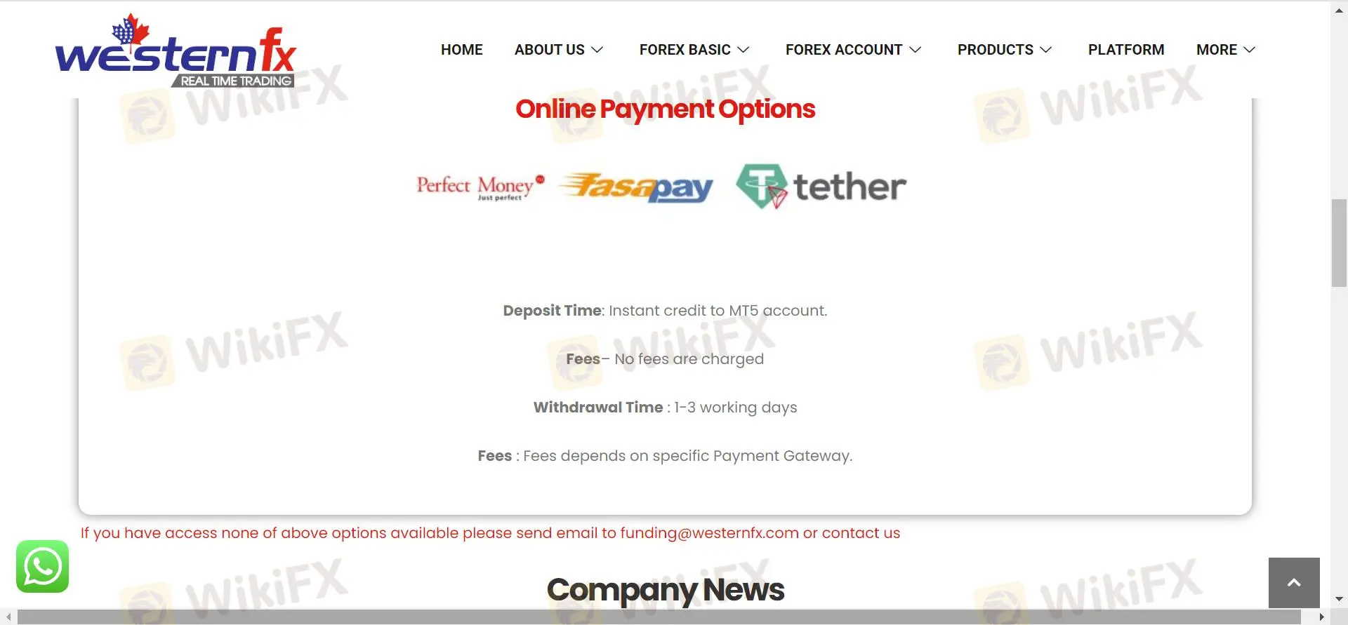 Deposit & Withdrawal