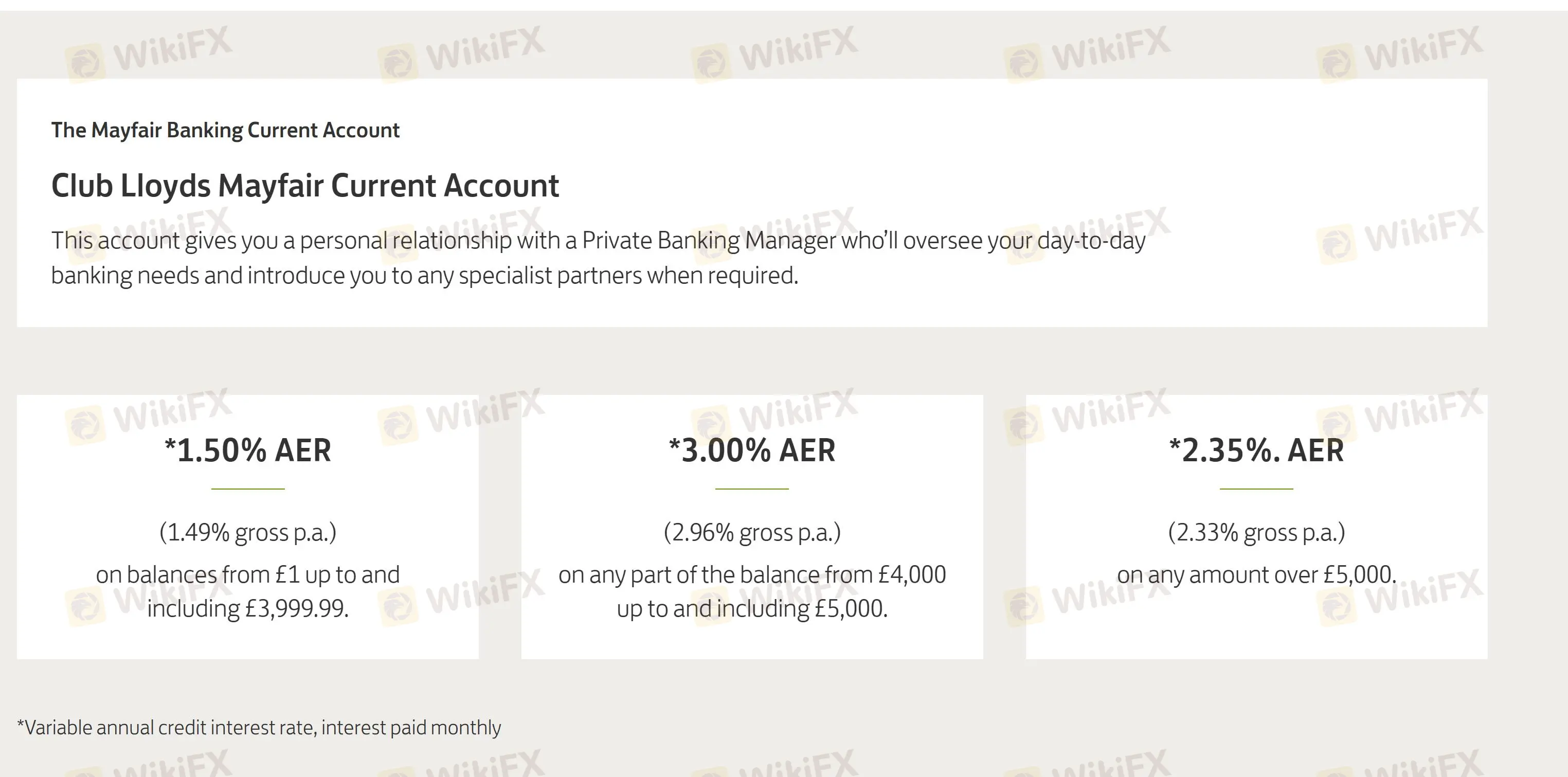 Tài khoản Ngân hàng Mayfair Tài khoản Ngân hàng Mayfair