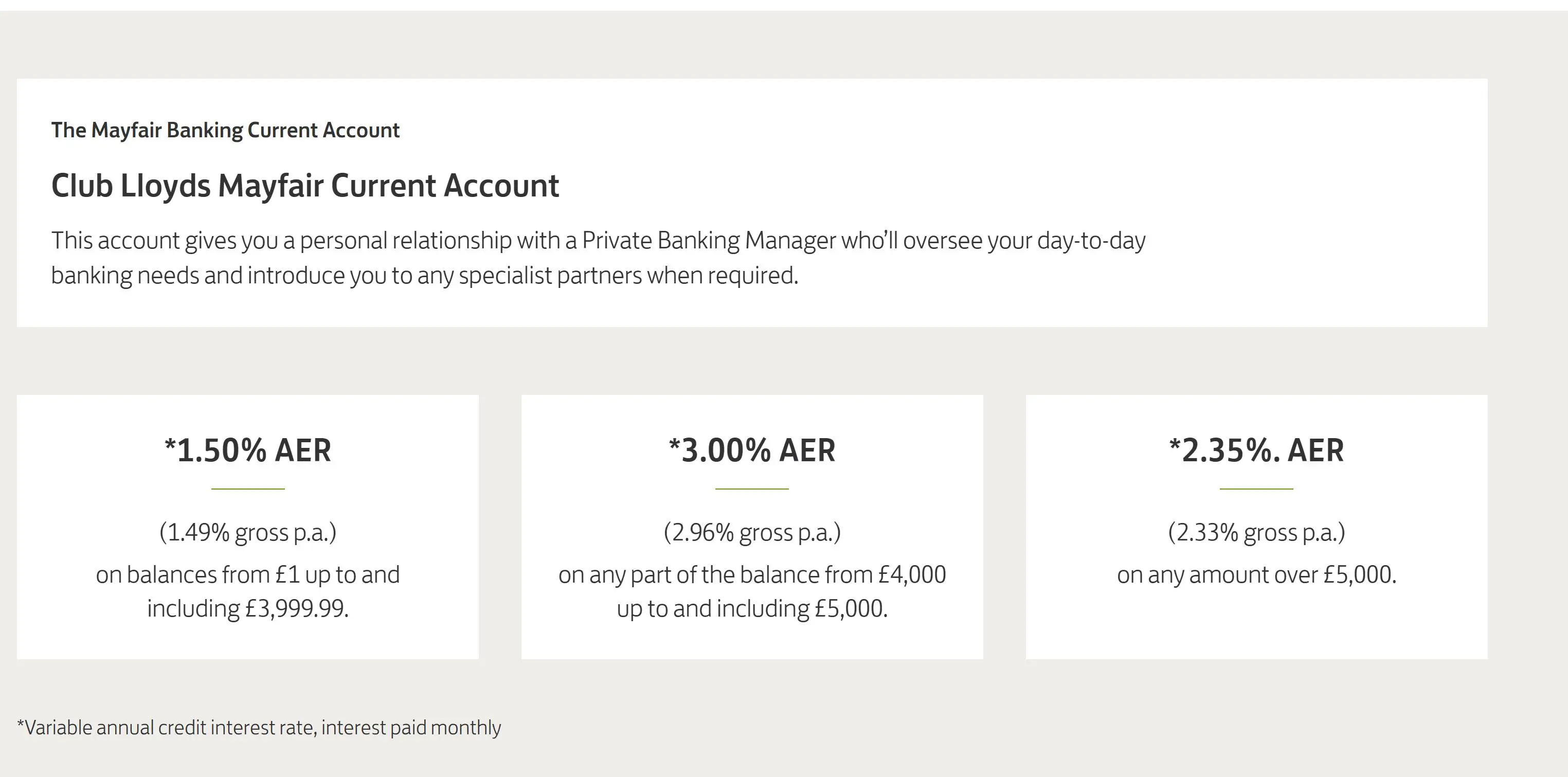 Mga Mayfair Banking Account Mga Mayfair Banking Account