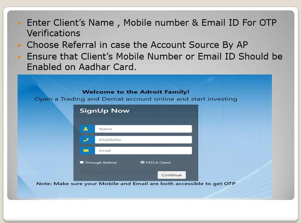 How To Open An Account? How To Open An Account?