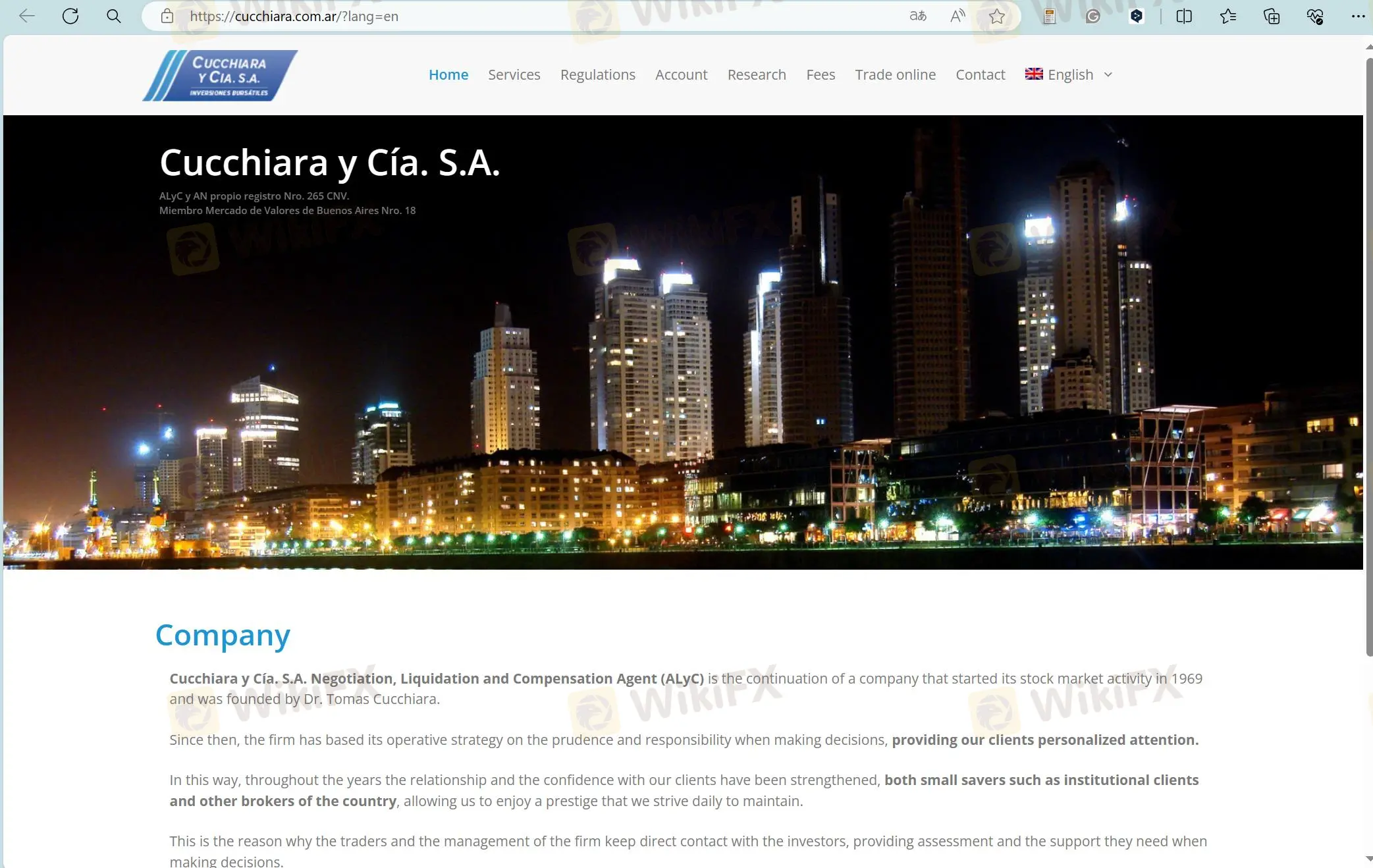 Cucchiara y Cia S.A.'s homepage Cucchiara y Cia S.A.'s homepage