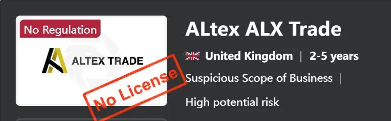 ALtex ALX Trade是合法还是骗局? ALtex ALX Trade是合法还是骗局?