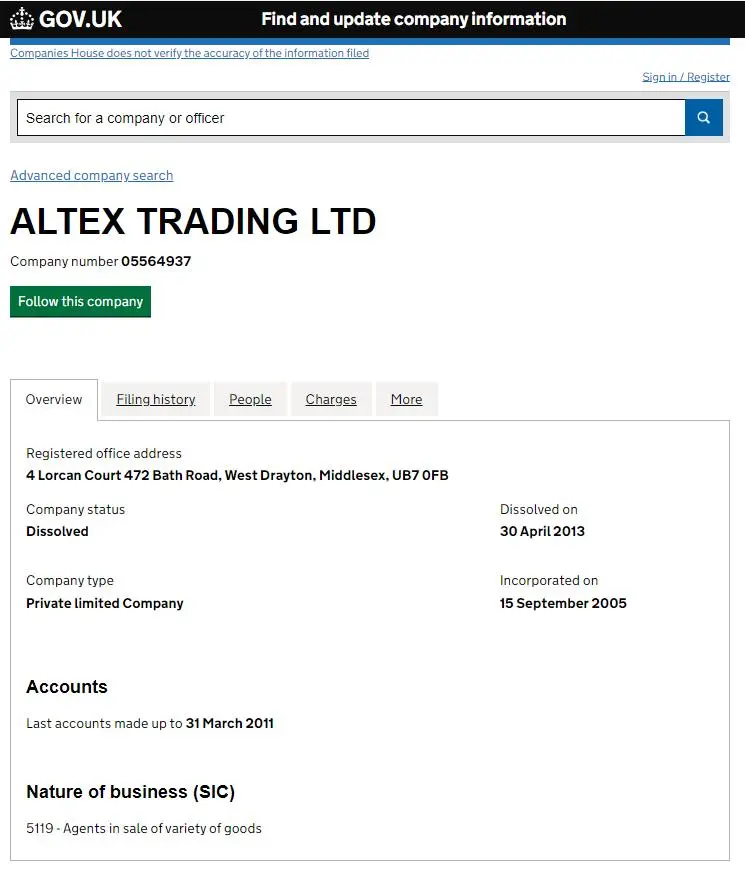 ALtex ALX Trade是合法还是骗局? ALtex ALX Trade是合法还是骗局?