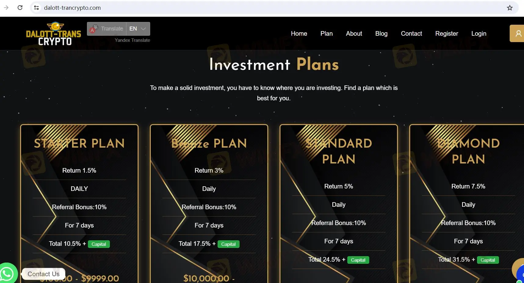 Investment Plans Investment Plans