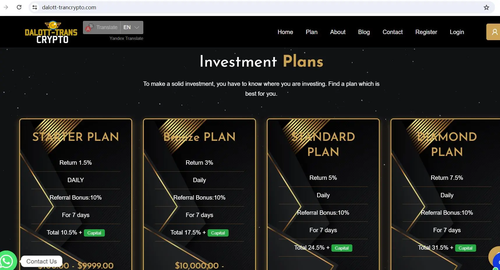 Investment Plans