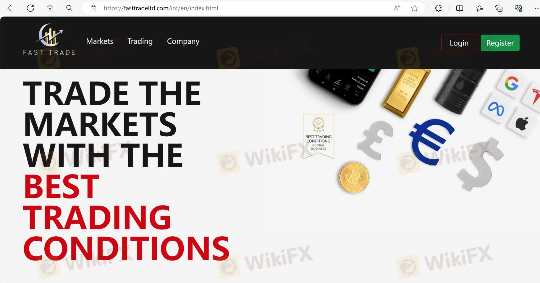 FAST TRADE's homepage FAST TRADE's homepage