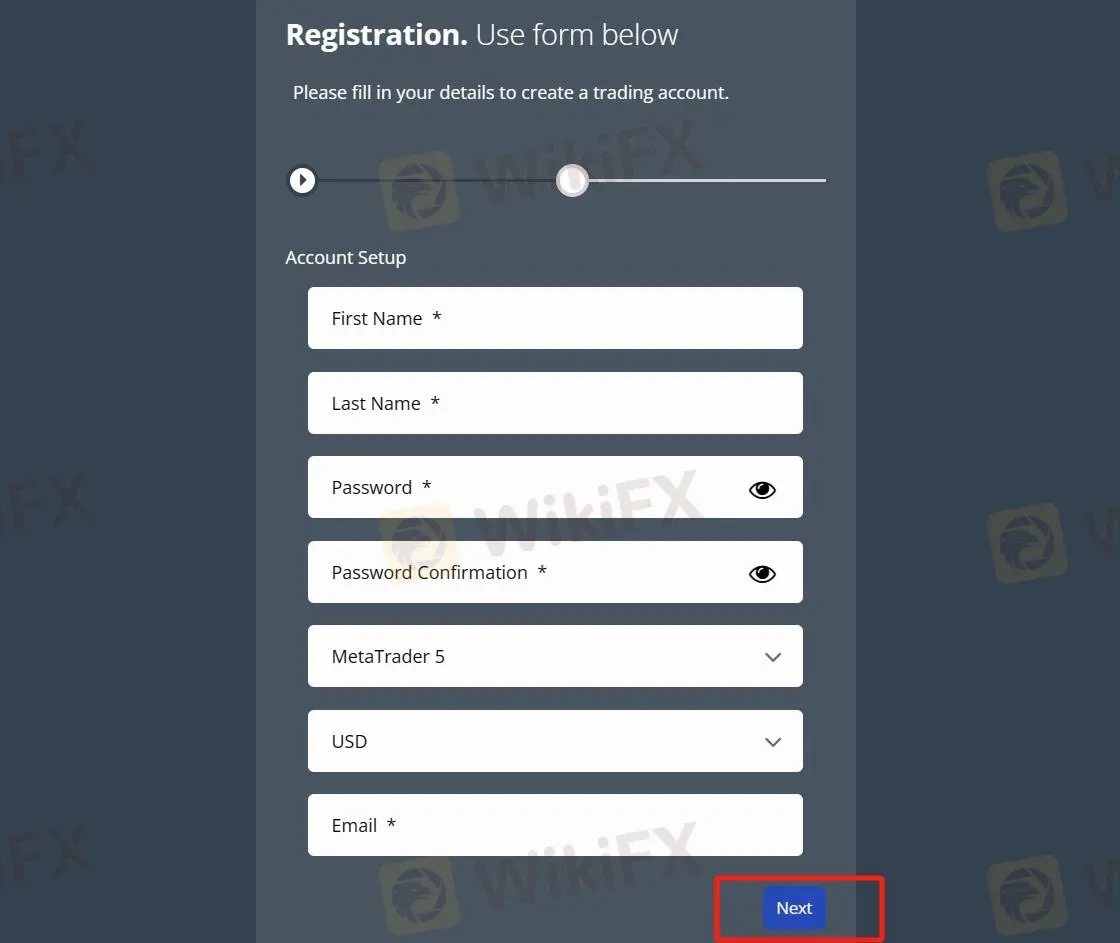 Click on the ''Next''