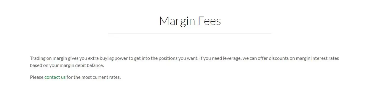 Margin Fees Margin Fees