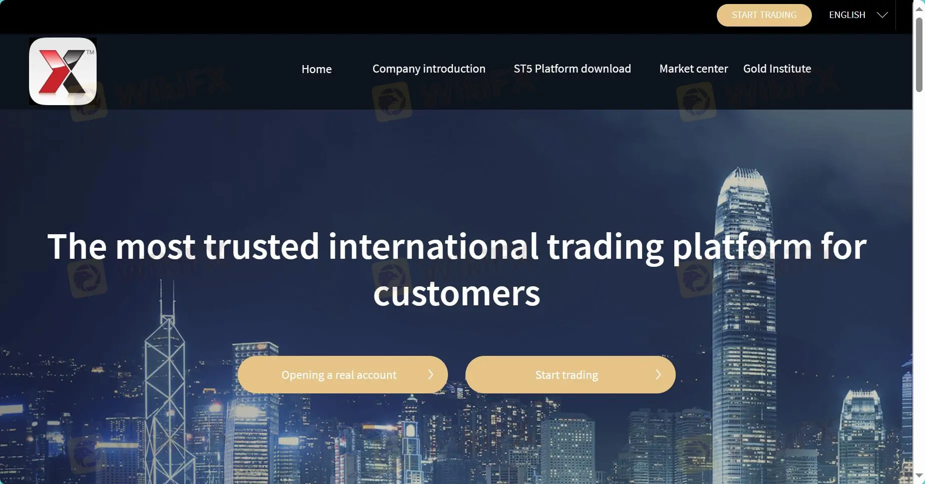 โฮมเพจของ LMAX Global Ltd