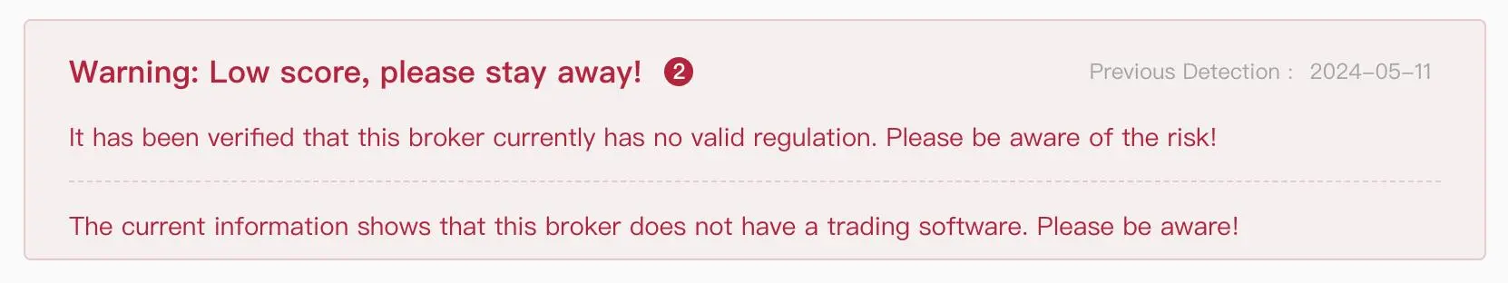 Risk Warning