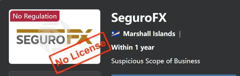 Apakah SeguroFX Legal?