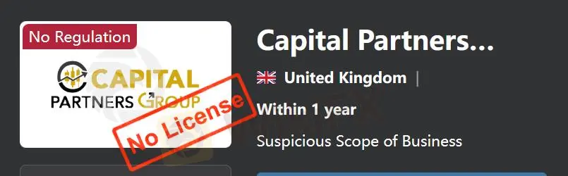 Capital Partners Group是否合法？