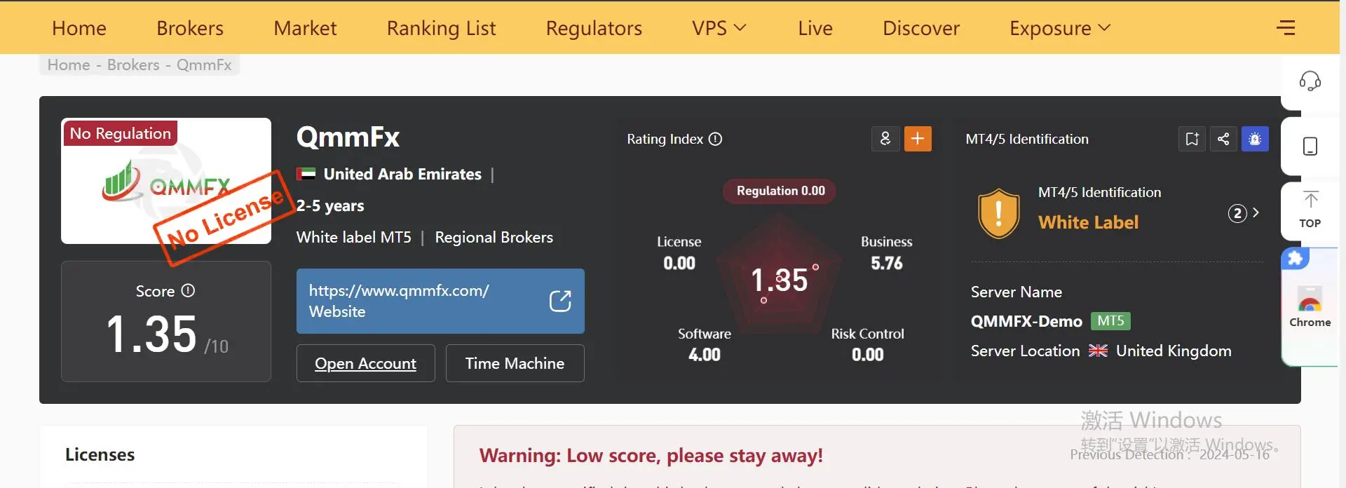 Regulatory Status Regulatory Status